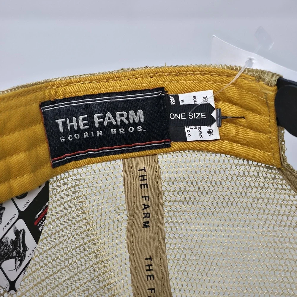 Goorin‎ Bros The Farm Beware Guard Dog Doberman Mustard Trucker Hat Cap Snapback